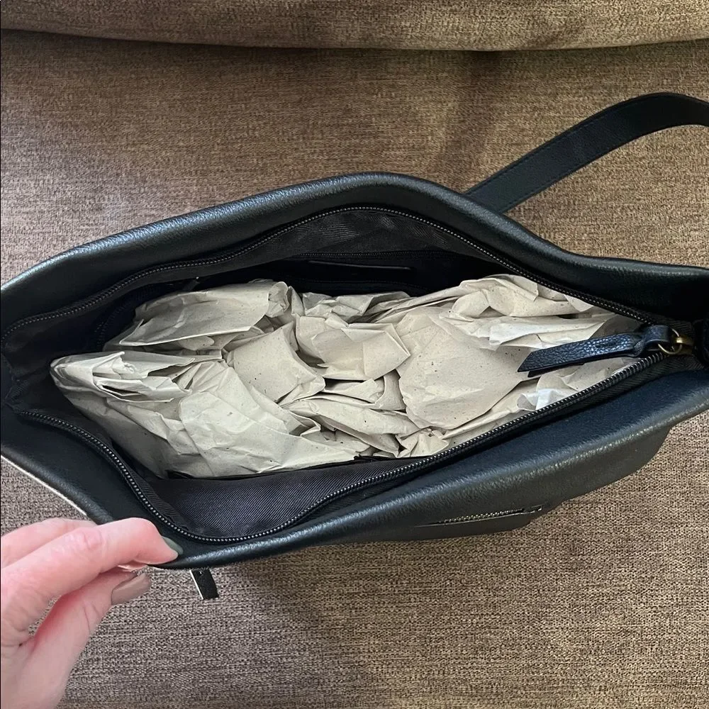 New Style & Co Hudsonn Convertible Hobo Bag in Black